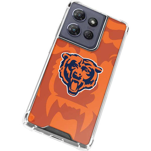 NFL Chicago Bears Double Vision Moto G Power 5G (2025) Clear Case