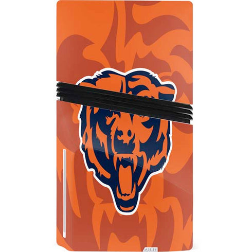 NFL Chicago Bears Double Vision PS5 Pro Disk Console Skin