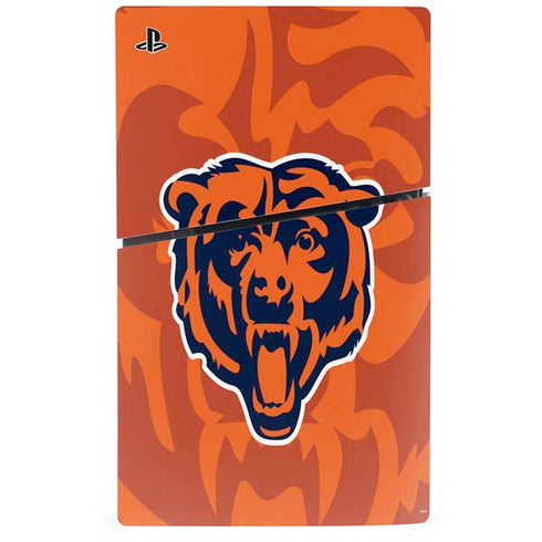 NFL Chicago Bears Double Vision PS5 Slim Digital Edition Console Skin