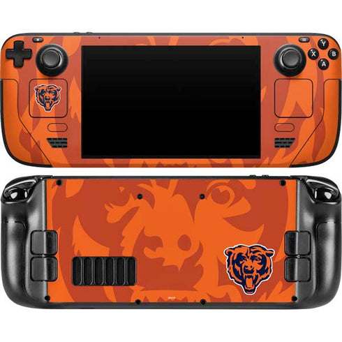 NFL Chicago Bears Double Vision Steam Deck Handheld Gaming Computer OLED Skin