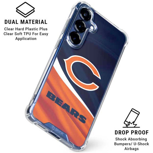 NFL Chicago Bears Galaxy S25 Clear Case
