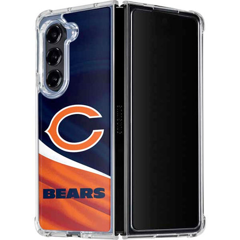 NFL Chicago Bears Galaxy Z Fold5 5G Clear Case