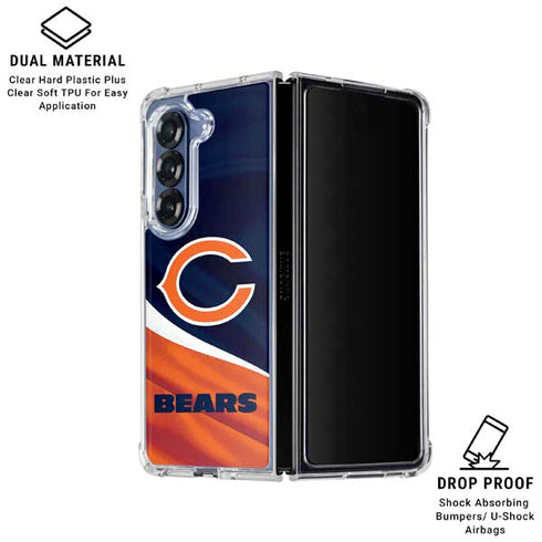 NFL Chicago Bears Galaxy Z Fold7 Clear Case