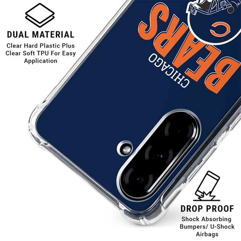 NFL Chicago Bears Helmet Galaxy A36 5G Clear Case