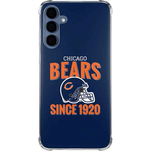 NFL Chicago Bears Helmet Galaxy A55 5G Clear Case