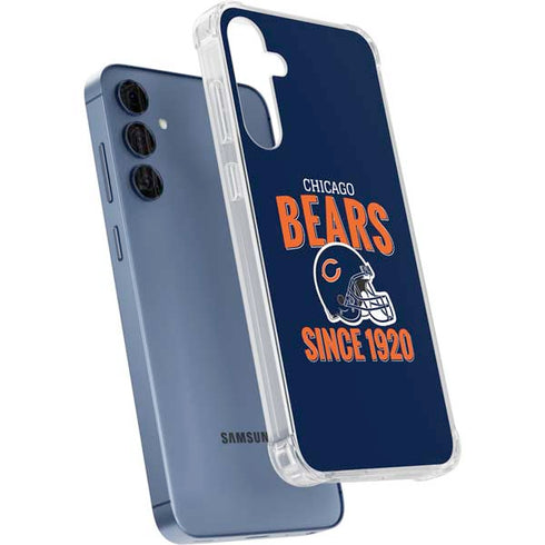 NFL Chicago Bears Helmet Galaxy A55 5G Clear Case