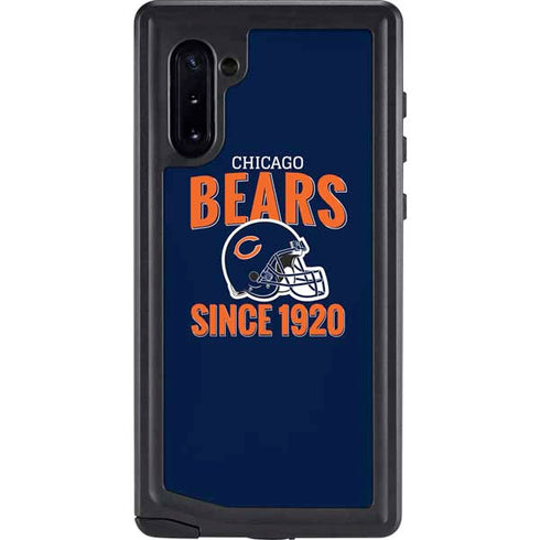 NFL Chicago Bears Helmet Galaxy Note 10 Waterproof Case