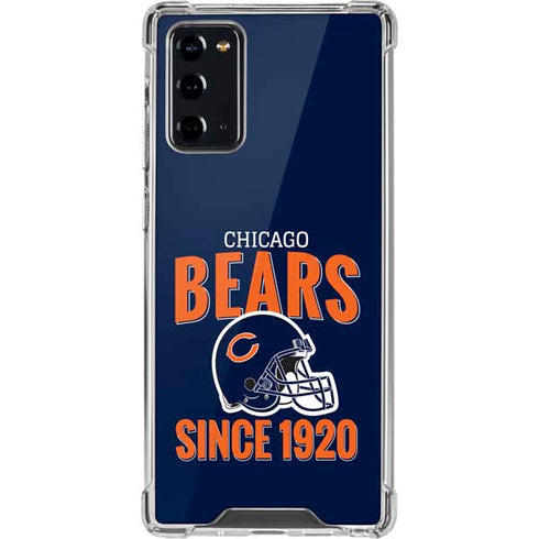NFL Chicago Bears Helmet Galaxy Note20 5G Clear Case