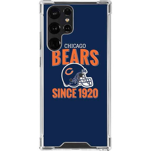 NFL Chicago Bears Helmet Galaxy S23 Ultra Clear Case