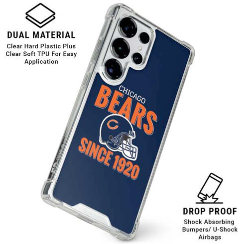 NFL Chicago Bears Helmet Galaxy S25 Ultra Clear Case