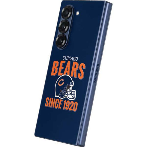 NFL Chicago Bears Helmet Galaxy Z Fold6 Skin