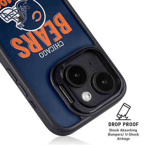 NFL Chicago Bears Helmet iPhone 15 Plus Kickstand Case
