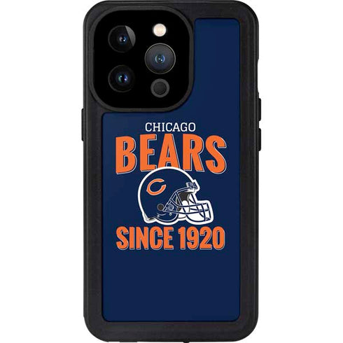 NFL Chicago Bears Helmet iPhone 15 Pro Waterproof Case