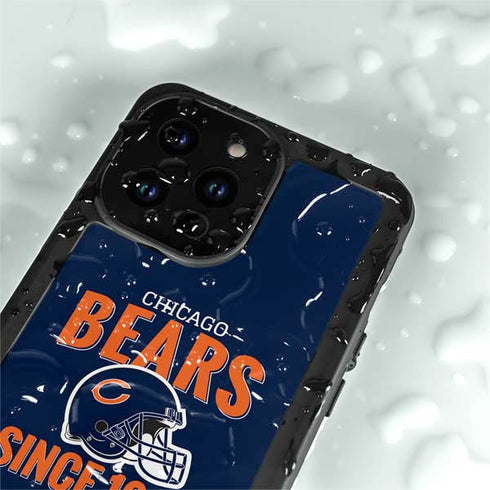 NFL Chicago Bears Helmet iPhone 15 Pro Waterproof Case