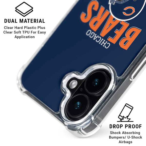 NFL Chicago Bears Helmet iPhone 16 Plus MagSafe Case