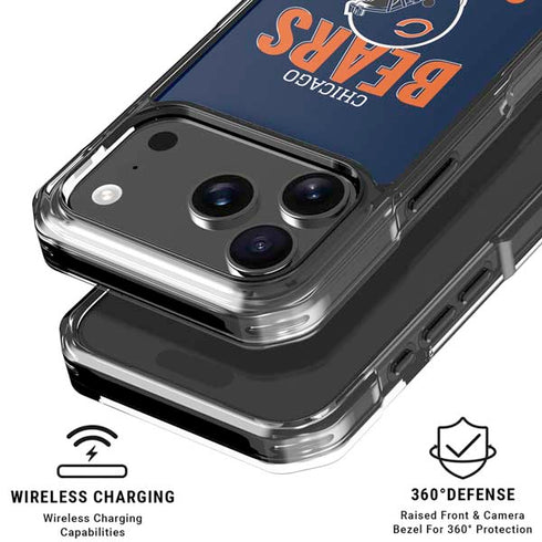 NFL Chicago Bears Helmet iPhone 18 Pro Clear Case