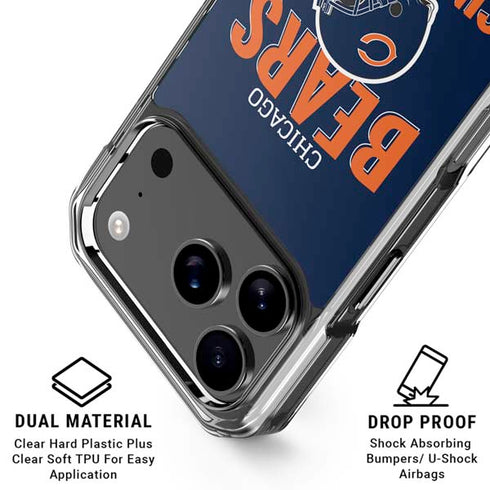 NFL Chicago Bears Helmet iPhone 18 Pro Clear Case