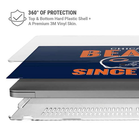 NFL Chicago Bears Helmet MacBook Pro 14in (2021-24) Case plus Skin