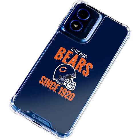 NFL Chicago Bears Helmet Moto G 5G (2024) Clear Case