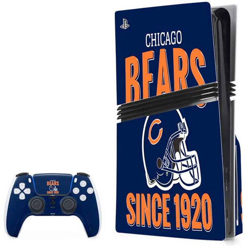 NFL Chicago Bears Helmet PS5 Pro Disk Bundle Skin