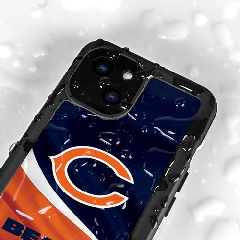 NFL Chicago Bears iPhone 15 Plus Waterproof Case