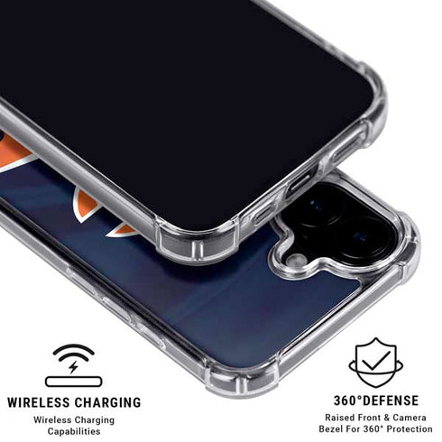 NFL Chicago Bears iPhone 16 Clear Case