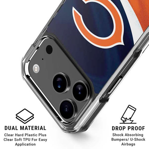 NFL Chicago Bears iPhone 18 Pro Clear Case