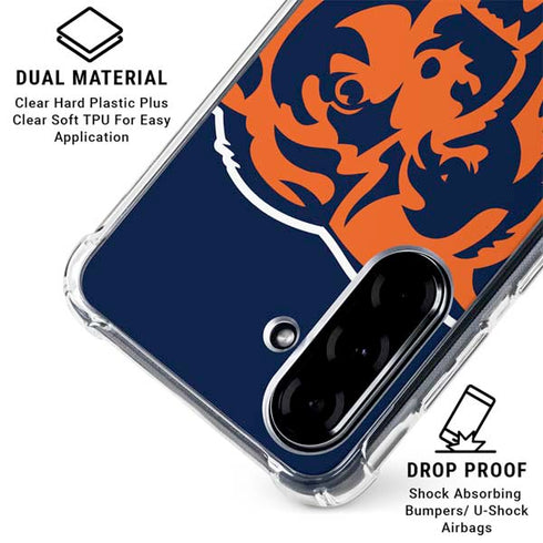 NFL Chicago Bears Large Logo Galaxy A36 5G Clear Case