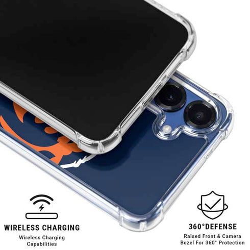NFL Chicago Bears Large Logo Galaxy S25 FE Clear Case