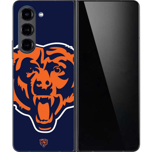NFL Chicago Bears Large Logo Galaxy Z Fold5 5G Skin