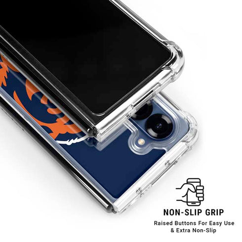 NFL Chicago Bears Large Logo Galaxy Z Fold7 Clear Case
