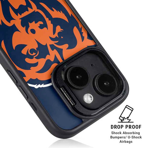 NFL Chicago Bears Large Logo iPhone 14 Kickstand Case