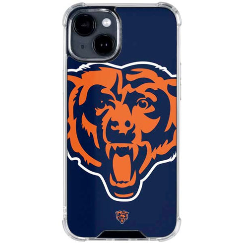 NFL Chicago Bears Large Logo iPhone 15 Clear Case