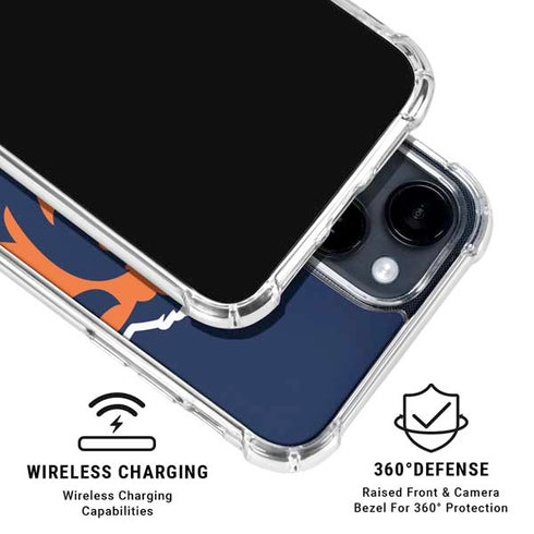 NFL Chicago Bears Large Logo iPhone 15 Clear Case