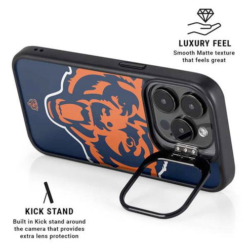 NFL Chicago Bears Large Logo iPhone 15 Pro Kickstand Case
