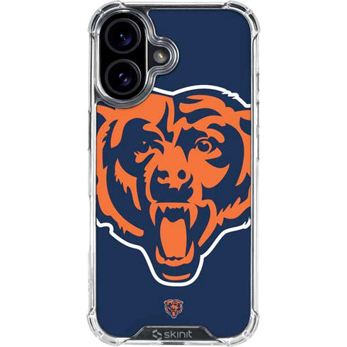 NFL Chicago Bears Large Logo iPhone 16 Plus Clear Case