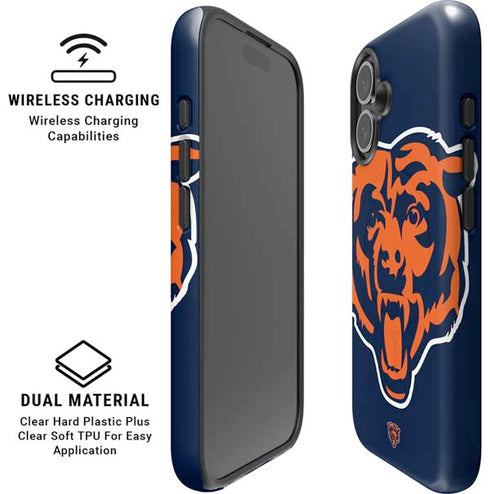 NFL Chicago Bears Large Logo iPhone 16 Plus Magsafe Impact Case