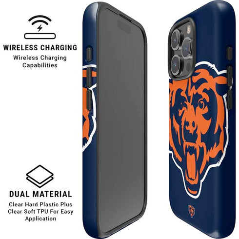 NFL Chicago Bears Large Logo iPhone 16 Pro Max Magsafe Impact Case