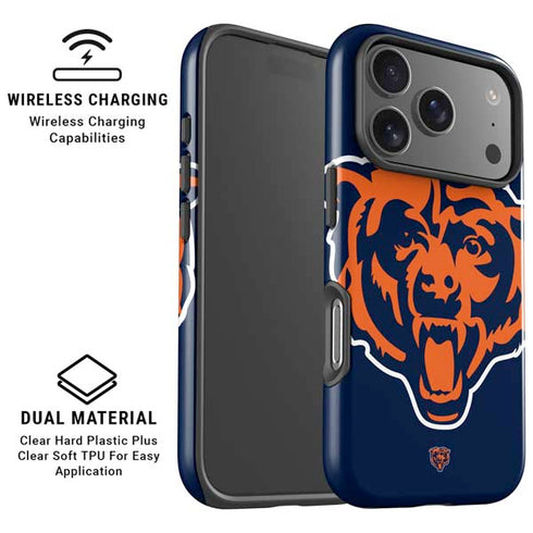 NFL Chicago Bears Large Logo iPhone 17 Pro Max Magsafe Impact Case