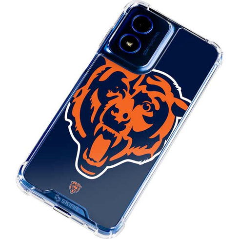 NFL Chicago Bears Large Logo Moto G 5G (2024) Clear Case