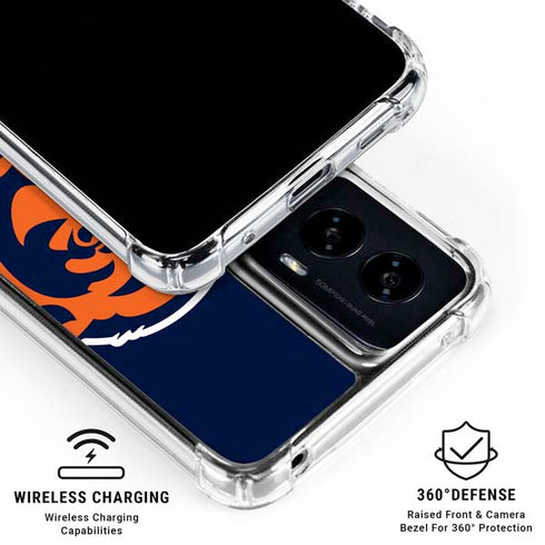 NFL Chicago Bears Large Logo Moto G Power 5G (2024) Clear Case