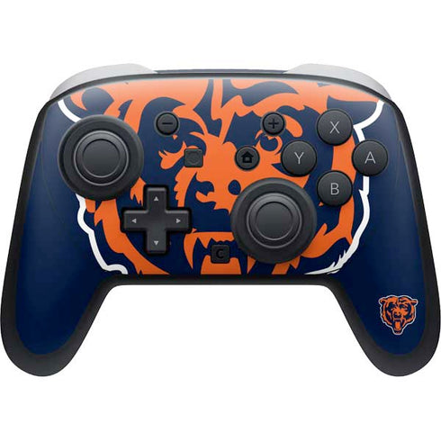 NFL Chicago Bears Large Logo Nintendo Switch 2 (2025) Pro Controller Skin