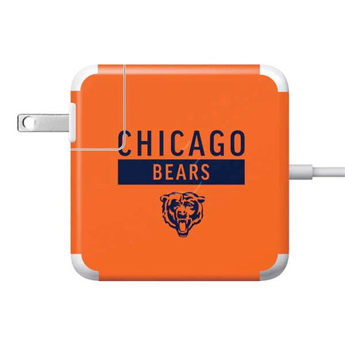 NFL Chicago Bears Orange Performance Series 85W Power Adapter (15 and 17 inch MacBook Pro Charger) Skin