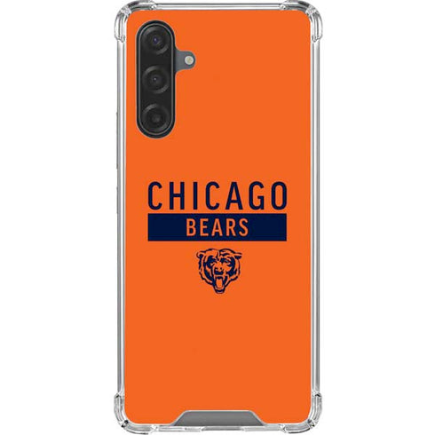 NFL Chicago Bears Orange Performance Series Galaxy A17 Clear Case