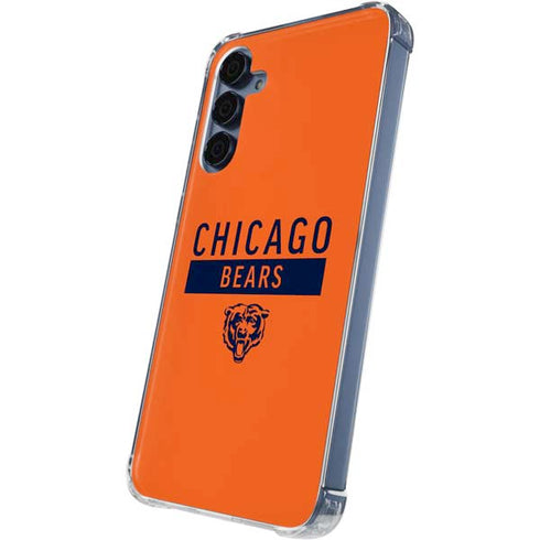 NFL Chicago Bears Orange Performance Series Galaxy A55 5G Clear Case
