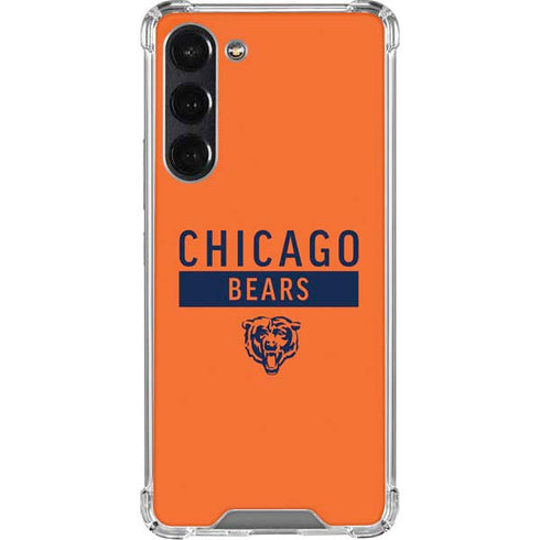 NFL Chicago Bears Orange Performance Series Galaxy S24 FE Clear Case