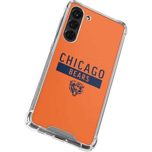 NFL Chicago Bears Orange Performance Series Galaxy S24 FE Clear Case