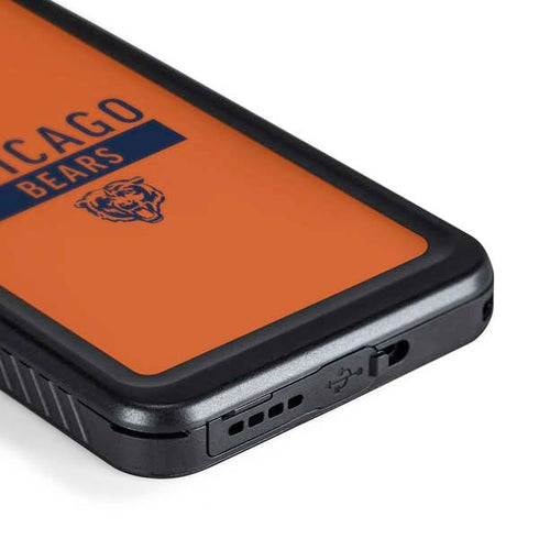 NFL Chicago Bears Orange Performance Series Galaxy S24 Waterproof Case