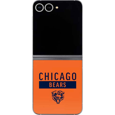 NFL Chicago Bears Orange Performance Series Galaxy Z Flip6 Skin