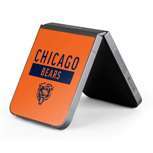 NFL Chicago Bears Orange Performance Series Galaxy Z Flip6 Skin